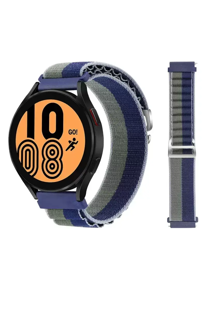 Newface Watch 20mm Kr410 Kumaş Kordon - Lacivert-yeşil