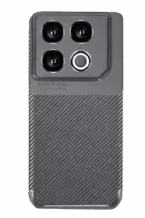 Newface İnfinix Gt 20 Pro Kılıf Auto Focus Karbon Kapak - Gri