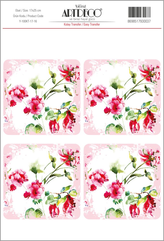 Kolay Transfer 17x25cm Desen No:16
