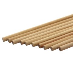 Ahşap Yuvarlak Gürgen Çıta 19mm 50cm 5'li