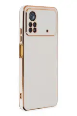 Newface Xiaomi Poco X4 Pro 5g Kılıf Volet Silikon - Beyaz