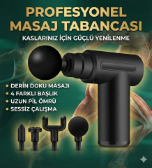 4 Başlıklı 6 Kademeli Titreşimli Şarjlı Mini Masaj Aleti
