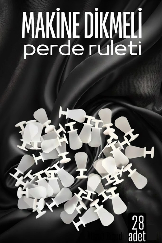 Makine Dikmeli Perde Düğmesi Perde Ruleti Perde Düğmesi 28 Adet