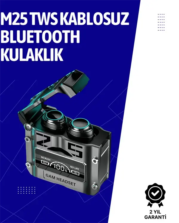 Mikrofonlu Kulaklık | Gürültü Engelleyici | 180 Saat Kullanım Süresi | Led Göstergeli