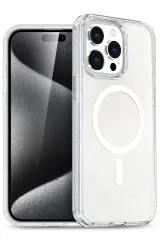Newface İphone 14 Pro Kılıf Star Magsafe Kapak - Şeffaf