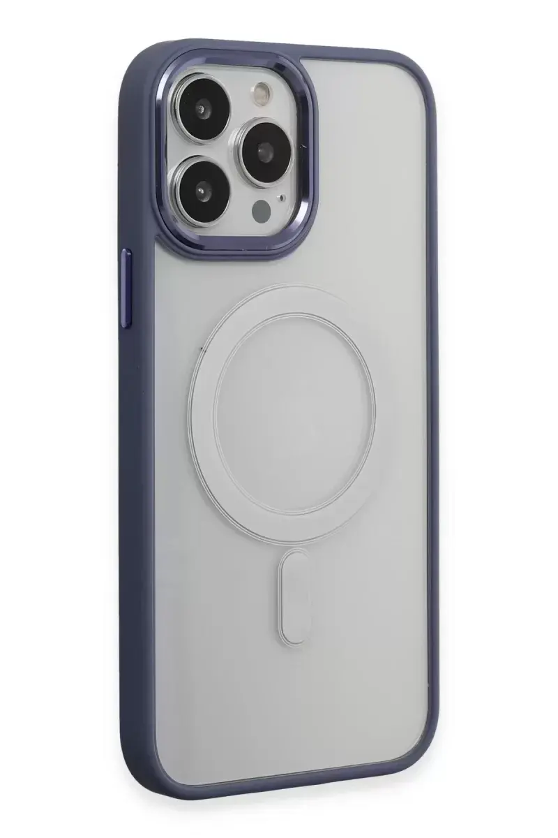 Newface İphone 15 Pro Max Kılıf Room Magneticsafe Silikon - Sierra Blue