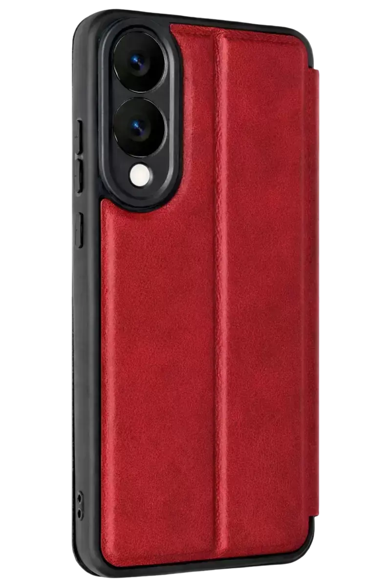 Newface Samsung Galaxy S25 Edge Flip Cover - Kırmızı