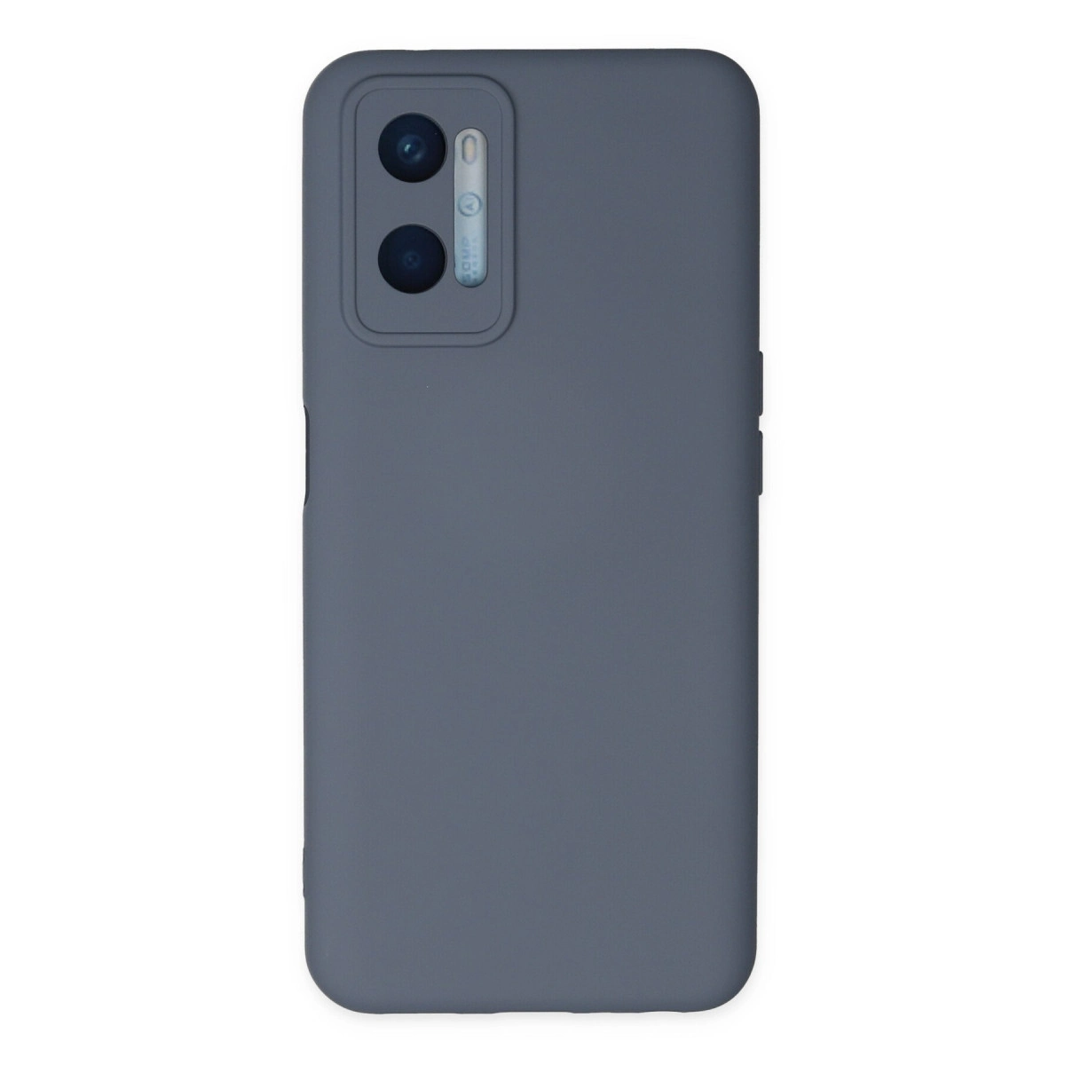 Oppo A96 Kılıf Nano İçi Kadife Silikon - Gri