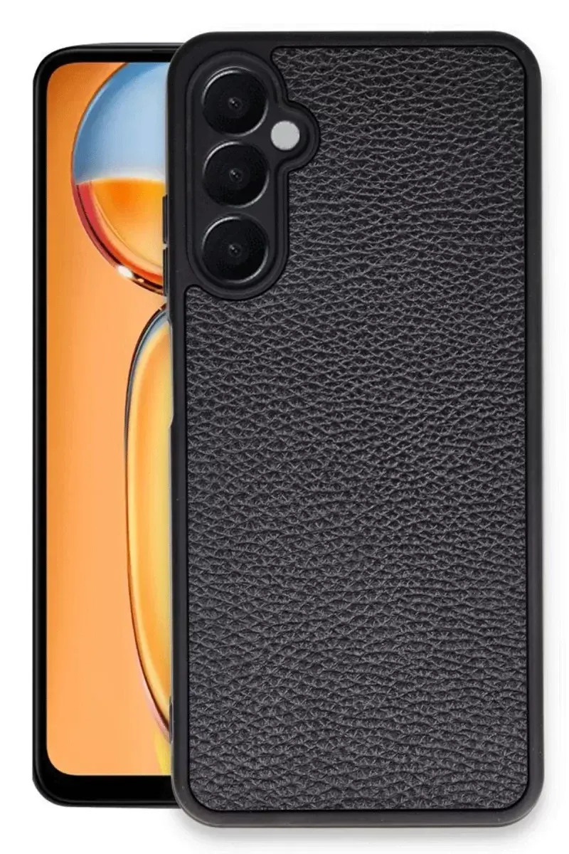 Newface Samsung Galaxy A26 Kılıf Aras Deri Kapak - Siyah