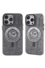 Newface İphone 14 Pro Max Kılıf Apollo Magneticsafe Desenli Kapak - Apollo Siyah - 1