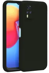 Newface Vivo Y53s Kılıf Nano İçi Kadife Silikon - Siyah