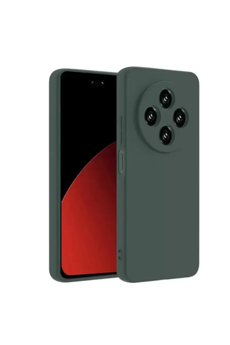 Newface Xiaomi Redmi 14c Kılıf First Silikon - Koyu Yeşil