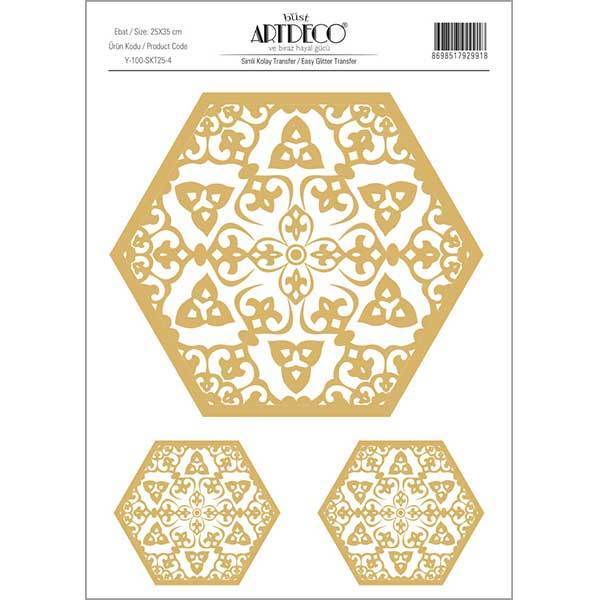 Simli Kolay Transfer 25x35cm Desen No:4