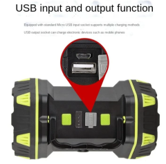 F.b.ı F-262 Yeni Güçlü Çift Taraflı Taşınabilir Spot Ve Işıldak Usb Powerbank Şarjlı Fener