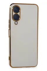 Newface Vivo Y17s Kılıf Volet Silikon - Beyaz