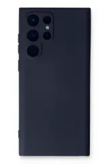 Newface Samsung Galaxy S23 Ultra Kılıf Nano İçi Kadife Silikon - Lacivert