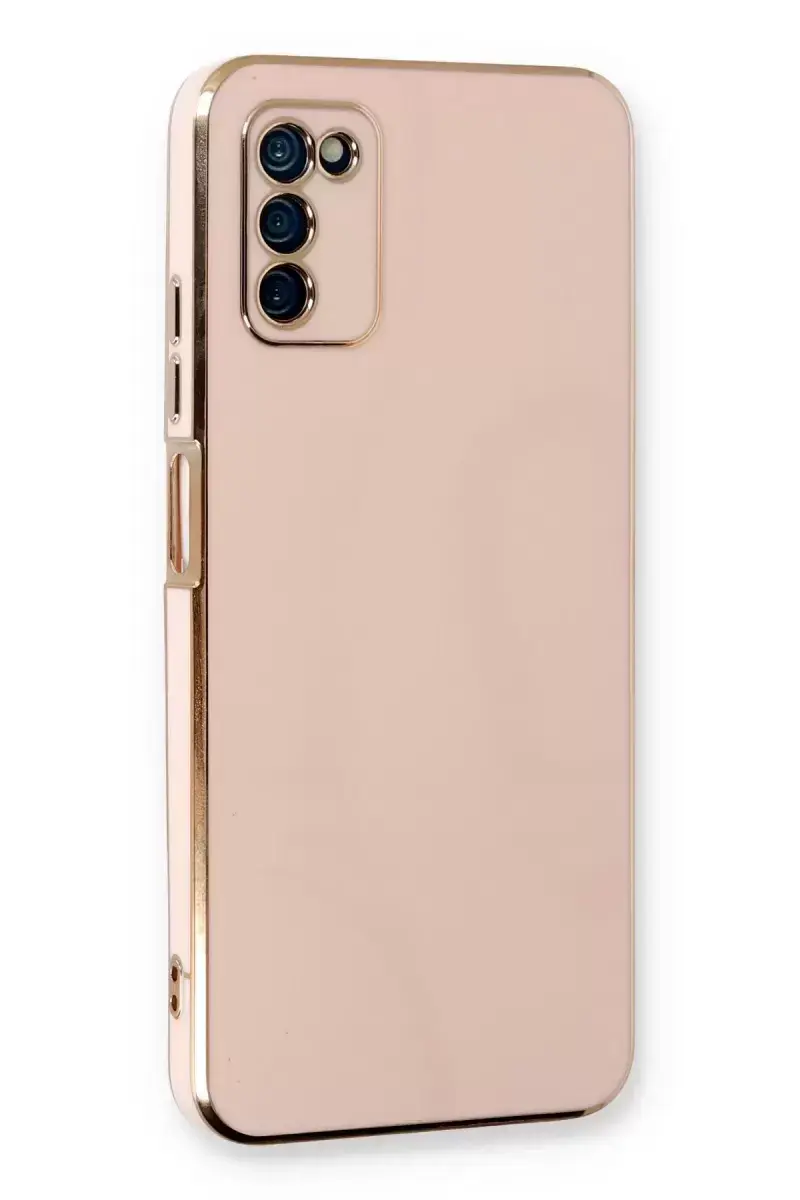Newface Samsung Galaxy A03s Kılıf Volet Silikon - Pembe