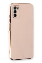 Newface Samsung Galaxy A03s Kılıf Volet Silikon - Pembe