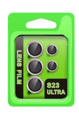 Newface Samsung Galaxy S23 Ultra Raze Metal Kamera Lens - Lila