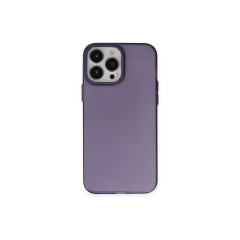 İphone 13 Pro Max Kılıf Modos Metal Kapak - Derin Mor