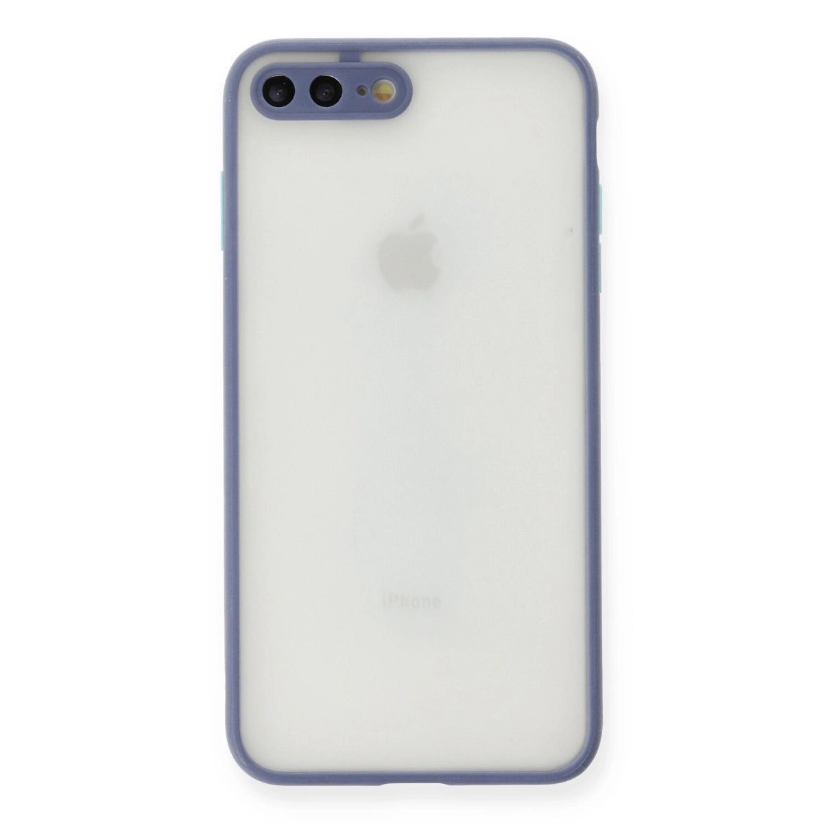 İphone 7 Plus Kılıf Montreal Silikon Kapak - Gri