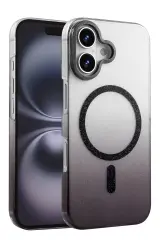 Newface Apple İphone 16 Glossy Magsafe Kapak - Siyah