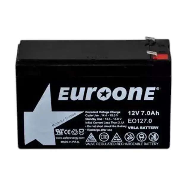 Euroone Eo127.0-tg 12 Volt - 7 Amper Kalın Kutup Akü (150 X 65 X 90 Mm)