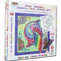 Mandala Tuval Boyama Seti 32x32cm N:Km12