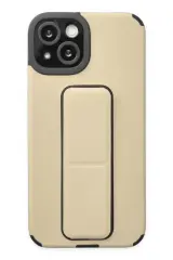 Newface İphone 14 Plus Kılıf Mega Standlı Silikon - Gold