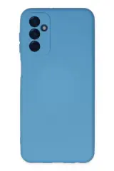 Newface Samsung Galaxy M23 Kılıf Nano İçi Kadife Silikon - Mavi