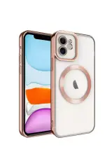 Newface İphone 12 Kılıf Kross Magneticsafe Kapak - Rose
