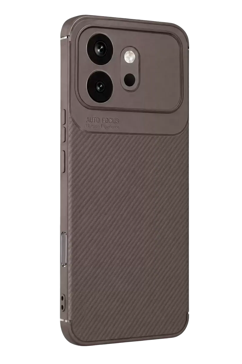Newface Huawei Honor 600 Auto Focus Karbon Kapak - Gri