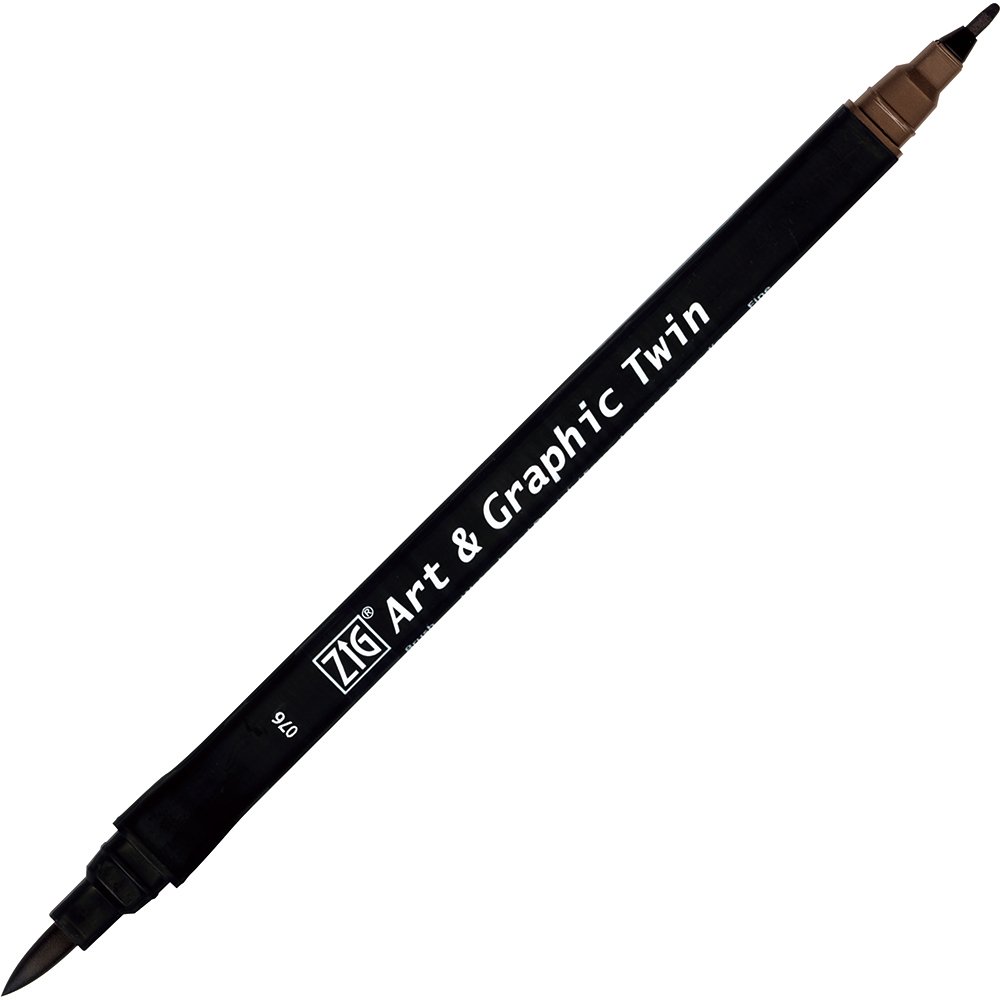 Art & Graphic Twin - Dark Brown - 076