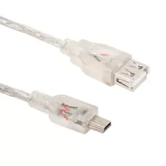 Powermaster Usb 5 Pin Erkek-usb Dişi 1 Metre Kablo