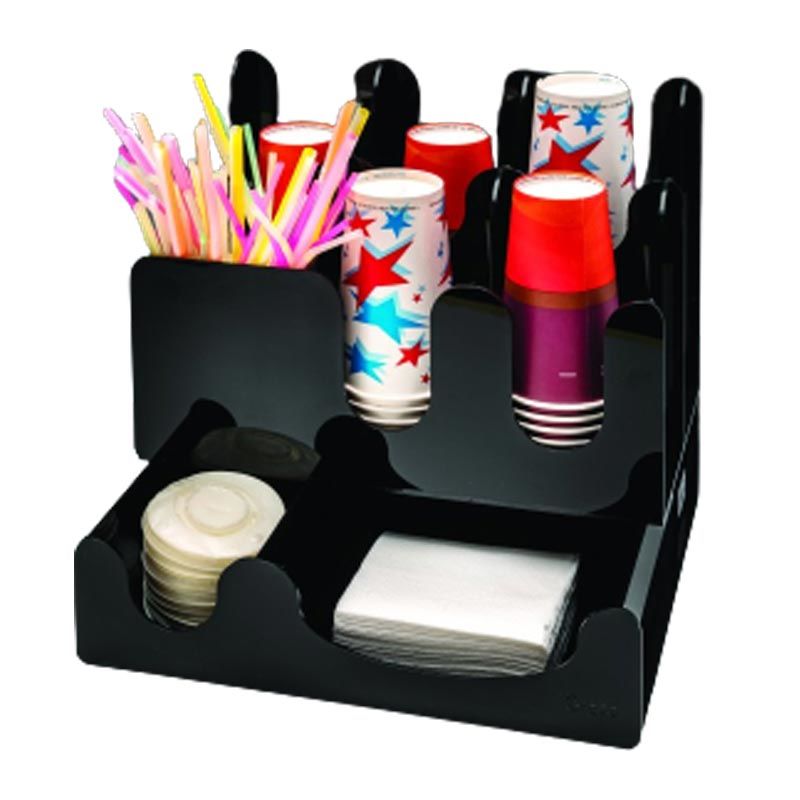 Pipetlik, Karton Bardak ve Kapaklık Standı (Büyük Bardaklara Uygun)