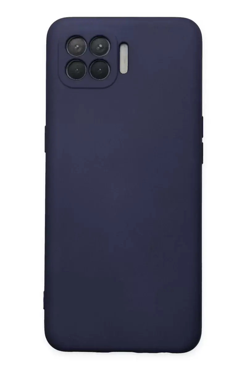 Newface Oppo Reno 4 Lite Kılıf Nano İçi Kadife Silikon - Lacivert