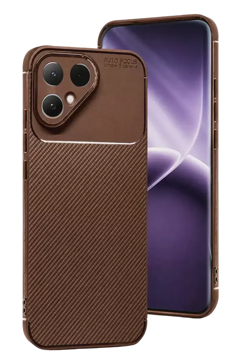 Newface Tecno Pova Curve 2 5g Auto Focus Karbon Kapak - Kahverengi