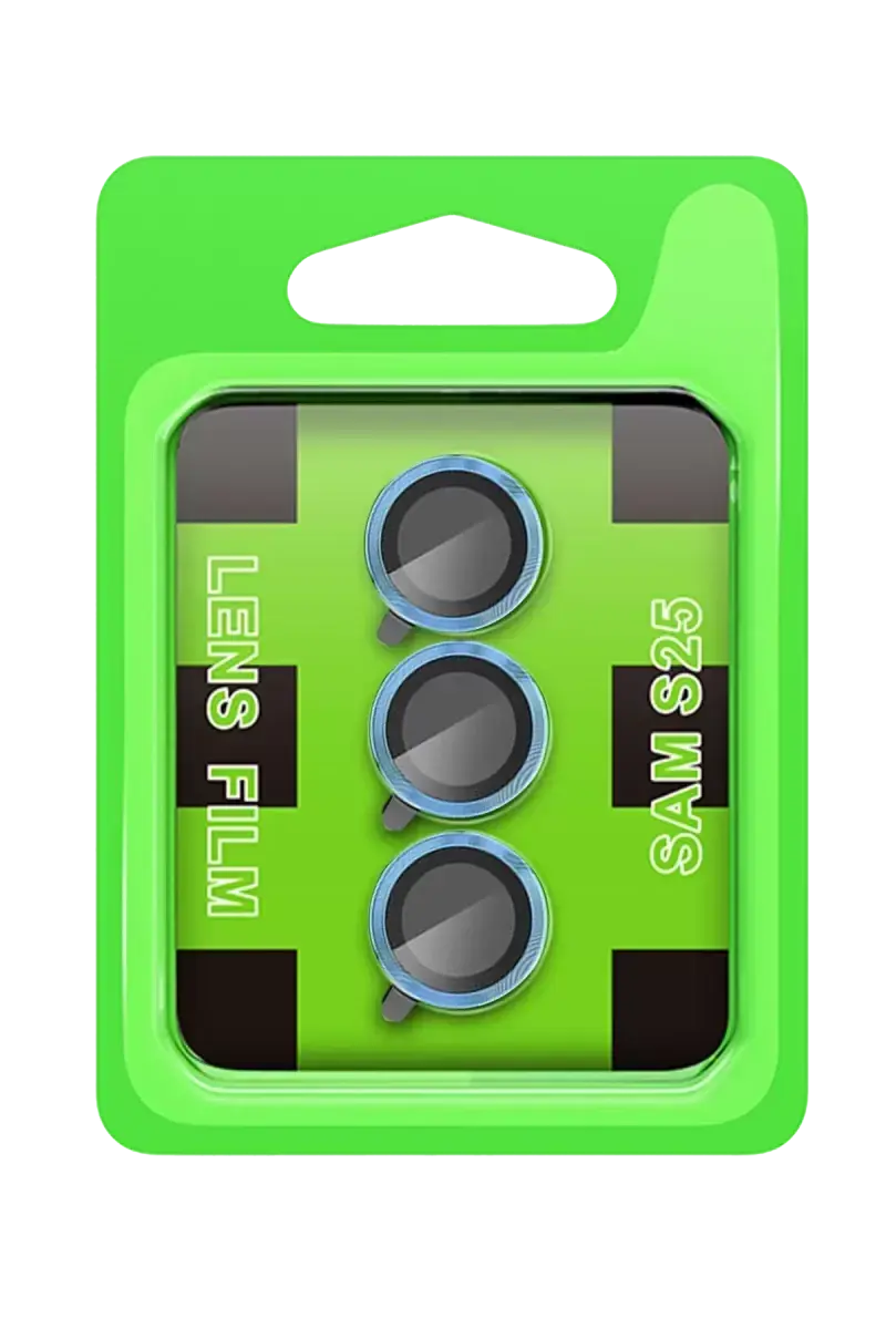 Newface Samsung Galaxy S25 Plus Raze Metal Kamera Lens - Mavi