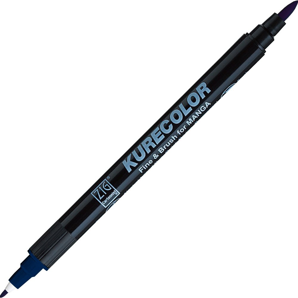 Kurecolor Fine&Brush For Manga Çift Taraflı Kalem N:378 Deep Blue