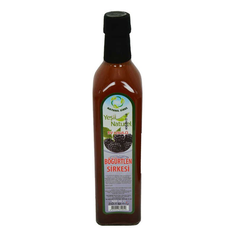 Böğürtlen Sirkesi Doğal Ev Usulü Cam Şişe 500 ML