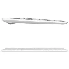 Lenovo Lecoo Bk100 Bluetooth V3.0 Çoklu Cihaz Uyumlu Şarj Edilebilir Kablosuz Beyaz Türkçe Q Klavye