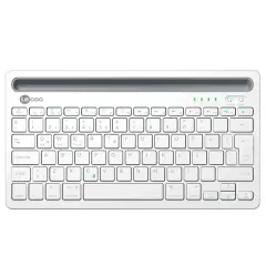 Lenovo Lecoo Bk100 Bluetooth V3.0 Çoklu Cihaz Uyumlu Şarj Edilebilir Kablosuz Beyaz Türkçe Q Klavye