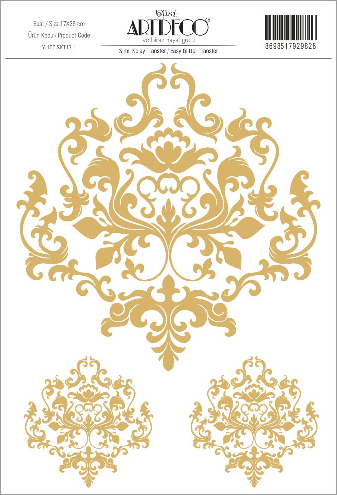 Simli Kolay Transfer 17x25cm Desen No:1