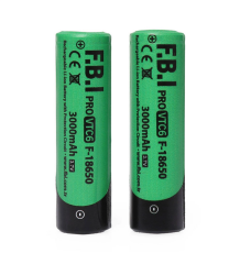 F.b.ı Vtc6 18650 3.7v 3000mah 30a Li-ion Şarjlı Pil + Pil Taşıma Kutusu 2'li Set