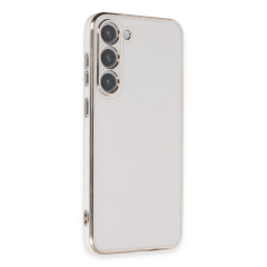 Samsung Galaxy S23 Kılıf Volet Silikon - Beyaz