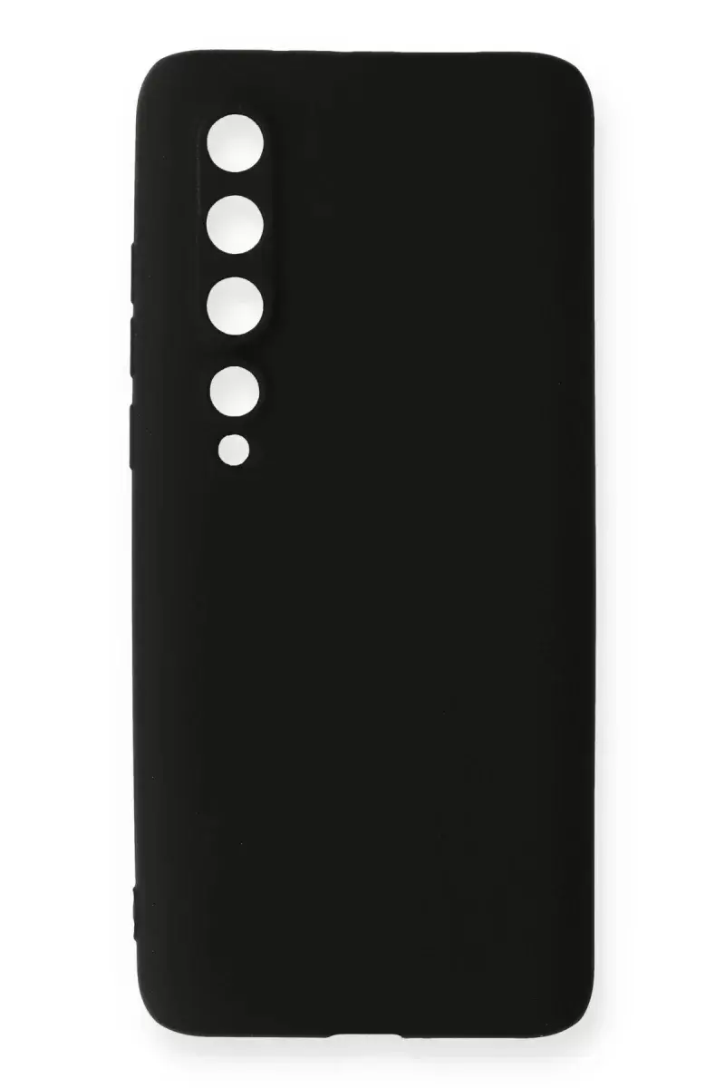 Newface Xiaomi Mi 10 Kılıf First Silikon - Siyah