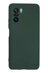 Newface Xiaomi Poco F3 Kılıf Nano İçi Kadife Silikon - Koyu Yeşil