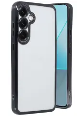 Newface Samsung Galaxy S25 Plus Kılıf Razer Lensli Silikon - Siyah