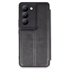Vivo V30 Lite 4g Kılıf Flip Cover - Siyah