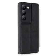 Vivo V30 Lite 4g Kılıf Flip Cover - Siyah